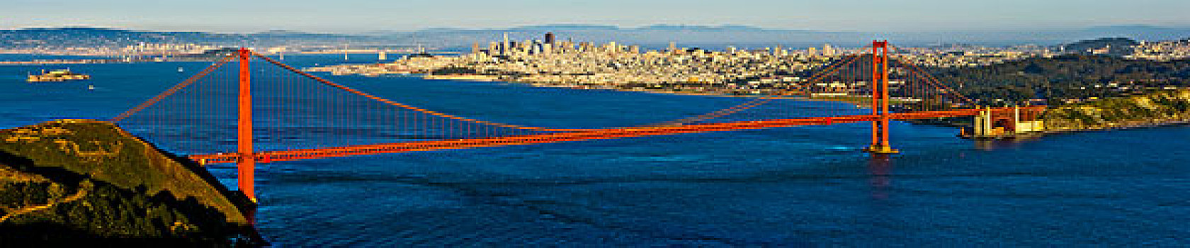 吊桥,湾,城市,背景,金门大桥,旧金山湾,旧金山,加利福尼亚,美国