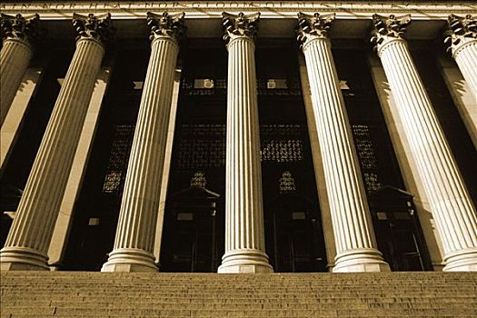 柱子,台阶,纽约,邮局,美国