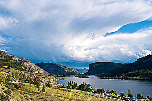 湖,省立公园,南方,奥克纳根谷,不列颠哥伦比亚省,加拿大