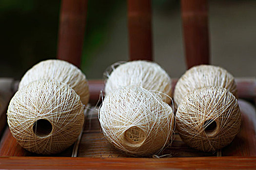 夏布生产-苎麻织线