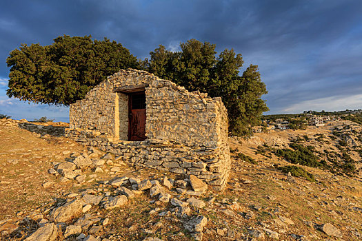 传统,房子,乡村,希腊
