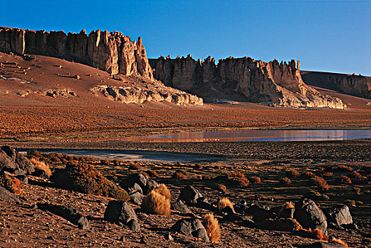 智利,高原,国家级保护区,岩石构造,日出,大幅,尺寸