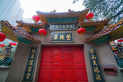 吉隆坡的中国寺庙大门