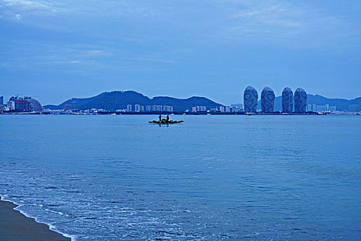 海滨,沙滩,三亚湾