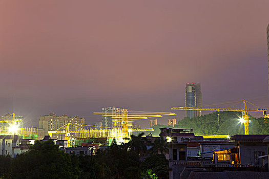 江门,城市,夜景