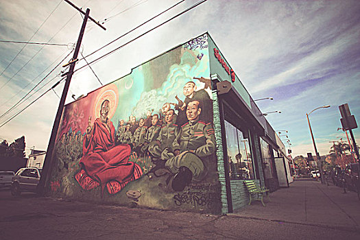 街头艺术,西部,好莱坞,洛杉矶