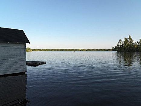 湖,场景,安大略省,加拿大