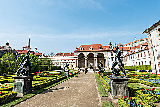 花园,宫殿,座椅,参议院,议会,捷克,布拉格,捷克共和国,欧洲