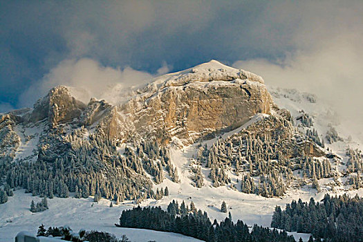 山,山峦,阿彭策尔,瑞士,欧洲