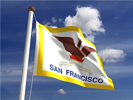 旧金山,城市,旗帜