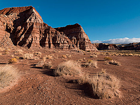 岩石构造,风景,大阶梯-埃斯卡兰特国家保护区,犹他,美国