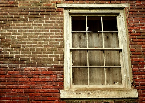 窗户,废弃,建筑
