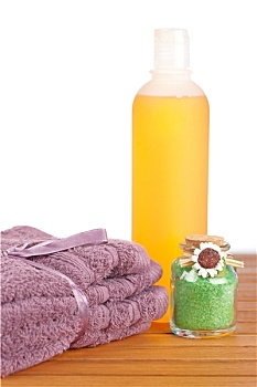 毛巾,肥皂,瓶子
