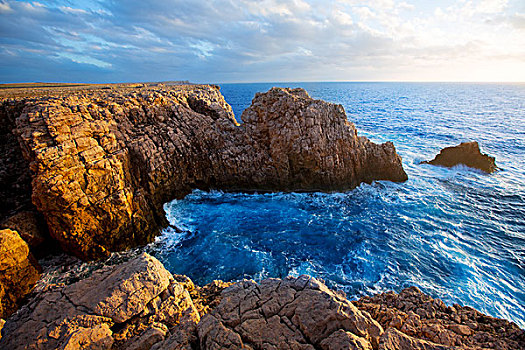 米诺卡岛,日落,巴利阿里群岛,地中海