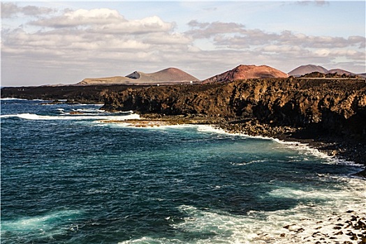 兰索罗特岛,加纳利群岛,地点,火山岩,海洋