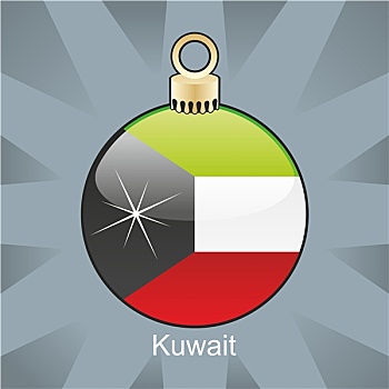 科威特,旗帜,圣诞节,形状
