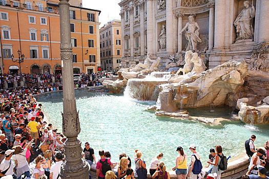特写,喷泉,罗马,意大利