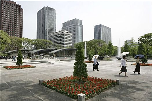 宫殿,广场,公园,靠近,皇宫,东京,日本,亚洲