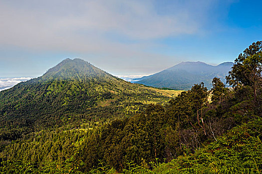 风景,火山口,东方,爪哇,印度尼西亚,亚洲