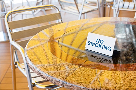 禁止吸烟,桌子,露天咖啡馆