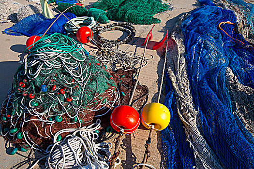 福门特拉岛,巴利阿里群岛,钓具,网络,拖船