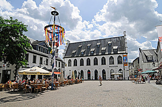城镇广场,老市政厅,博物馆,地区性,藻厄兰,地区,北莱茵威斯特伐利亚,德国,欧洲