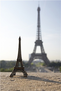 埃菲尔铁塔,模型,巴黎,法国
