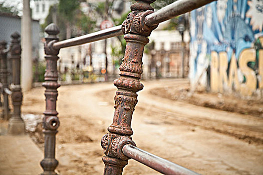 特写,栏杆,城市,环境,里约热内卢,巴西