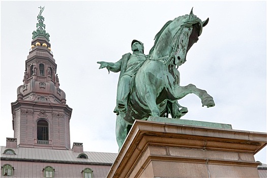 雕塑,国王,哥本哈根