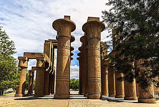 卡纳克神庙,埃及,古建筑,世界公园,微缩景观
