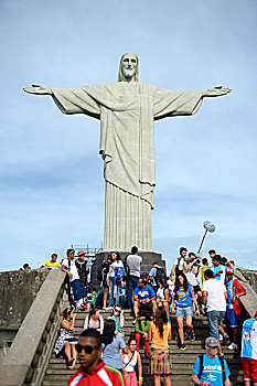 耶稣,救世主,雕塑,里约热内卢基督像,旅游,耶稣山,里约热内卢,里约热内卢州,巴西,南美