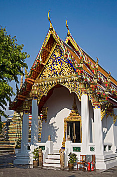 户外,庙宇,地区,曼谷,泰国