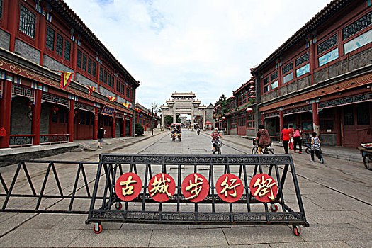 山海关,古城,建筑,西门,迎恩楼,景点,旅游,步行街,3