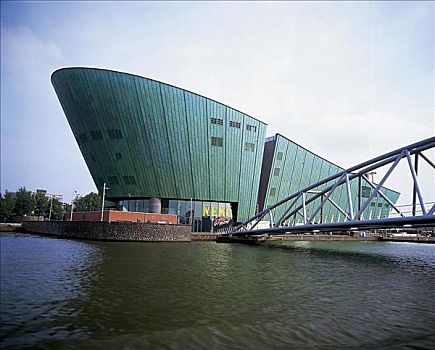 博物馆,新,城市,运河,阿姆斯特丹,荷兰,欧洲