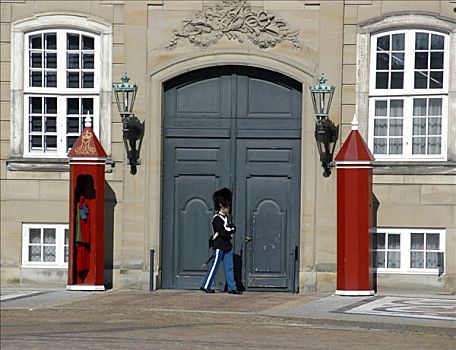 守卫,城堡,哥本哈根,丹麦,欧洲