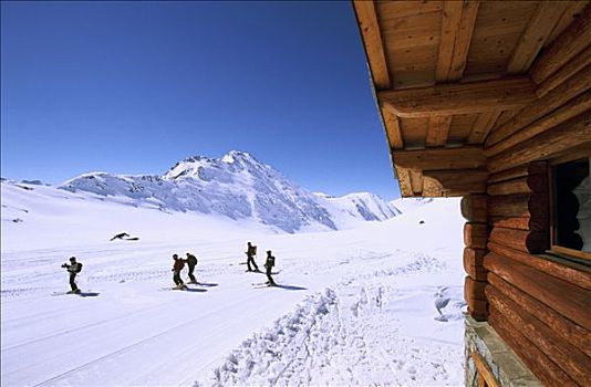 法国,伊泽尔省,阿普德威兹,滑雪胜地,休憩之所,阿尔卑斯山,山
