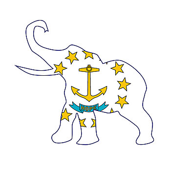 罗德岛,共和党,旗帜