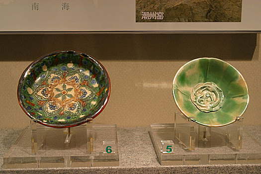 大运河扬州市博物馆内瓷器