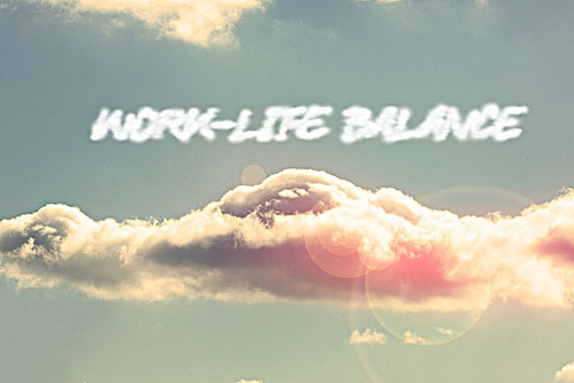 工作生活平衡,鲜明,蓝天,云