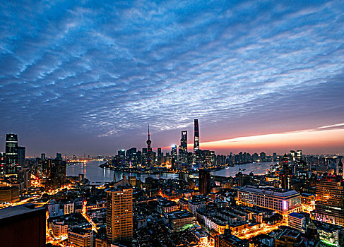 上海陆家嘴城市风光