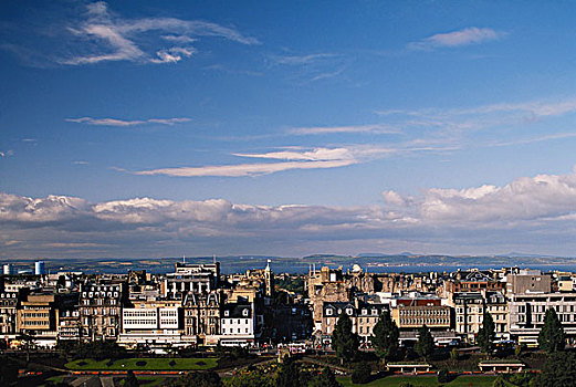 苏格兰,爱丁堡,城市,城堡,大幅,尺寸