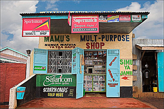 店面,小杂货店,肯尼亚,非洲