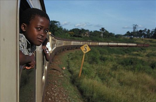 肯尼亚,年轻,乘客