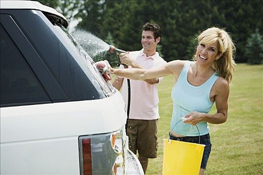伴侣,洗,汽车