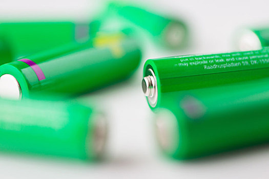 特写,绿色,电池