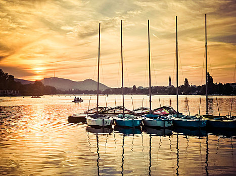 帆船,多瑙河,维也纳