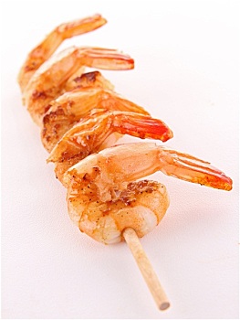 虾,烤肉串