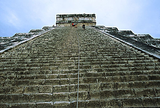 墨西哥,奇琴伊察,卡斯蒂略金字塔,城堡