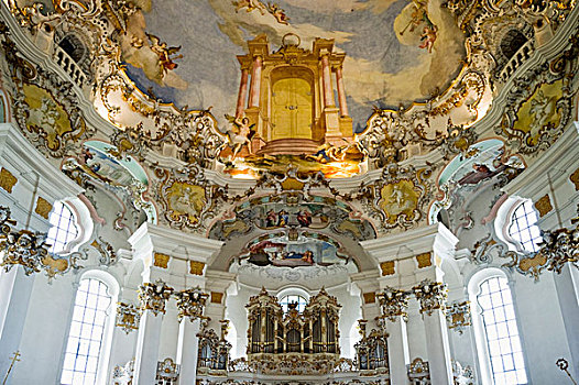 教堂,靠近,巴伐利亚,德国,欧洲
