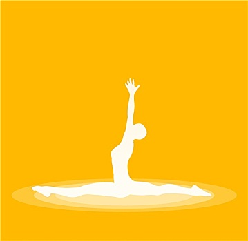 瑜伽姿势,象征,黄色